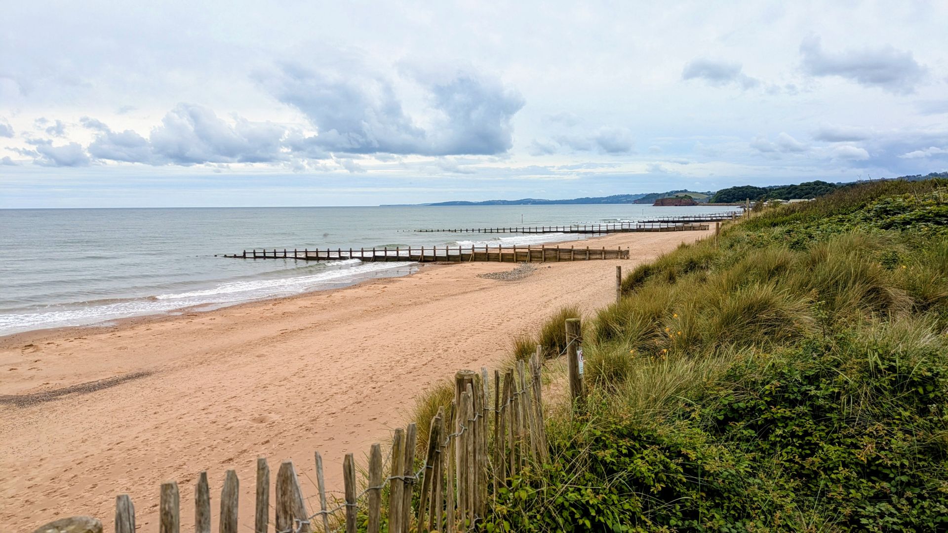 photo of Dawlish Beach from the dunes